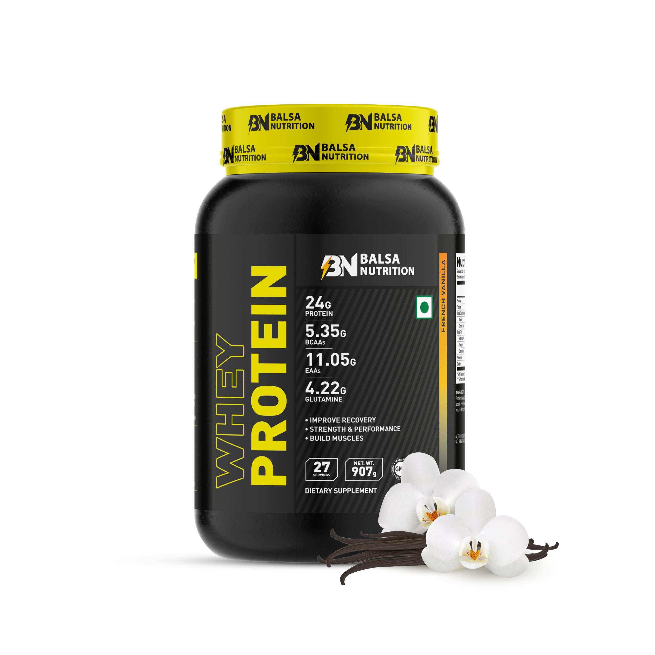 Whey Protein Powder 907g , French Vanilla Flavour