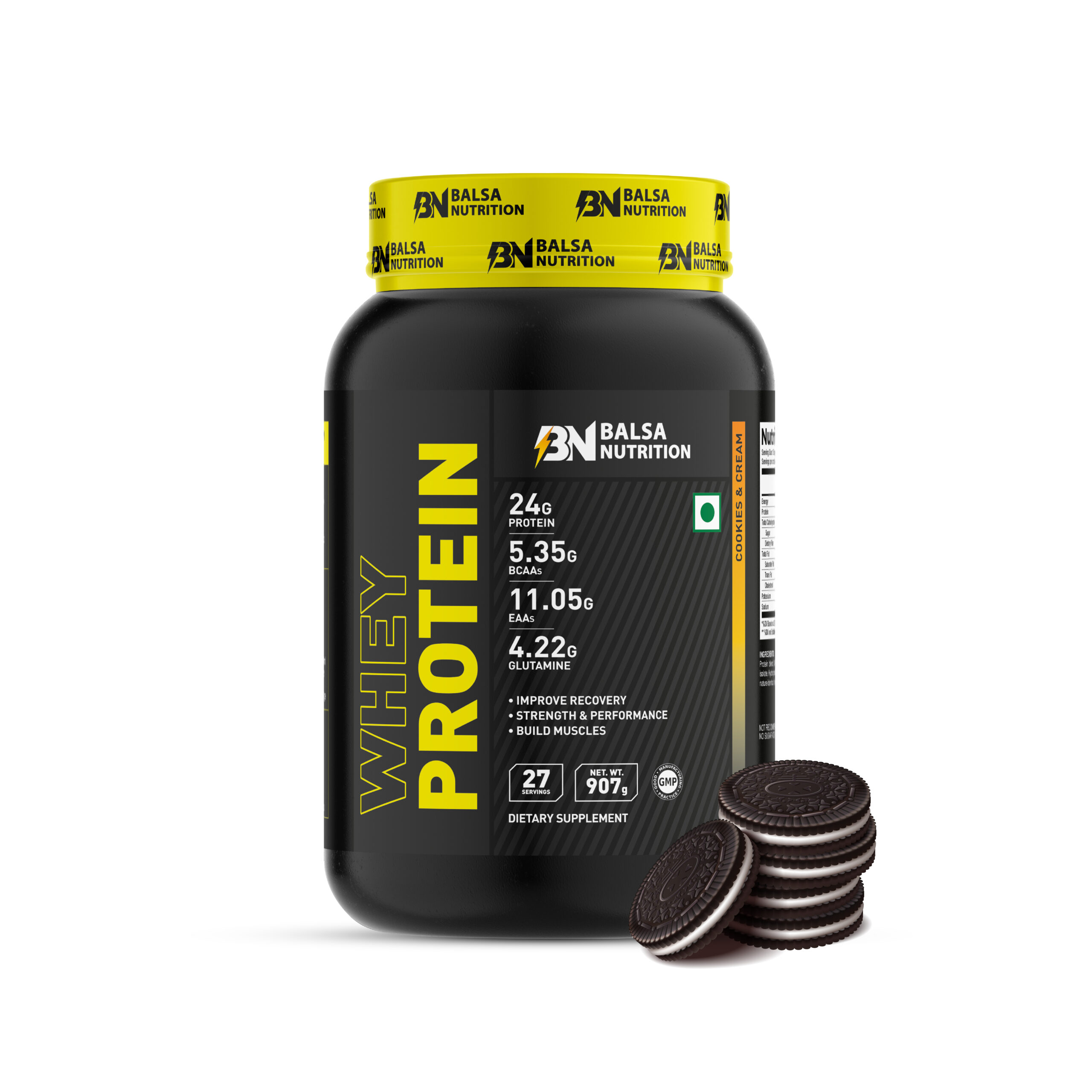 Whey Protein Powder 907g Cookies & Cream flavour